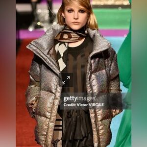 Marco de Vincenzo Glitter puffer jacket